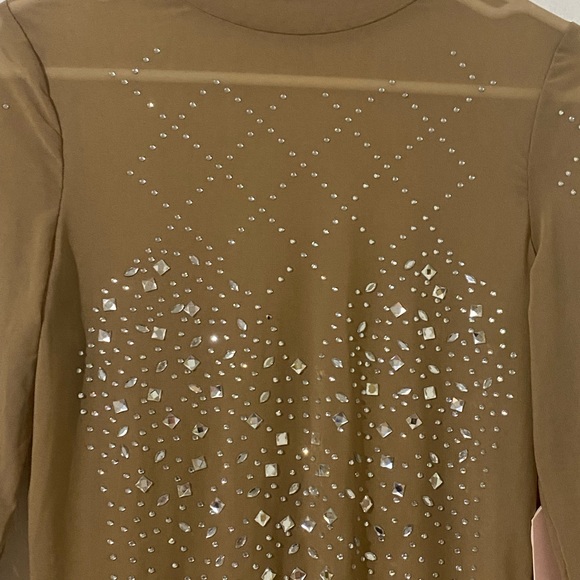 NWT Tan Long Sleeve Bodysuit - Picture 2 of 5